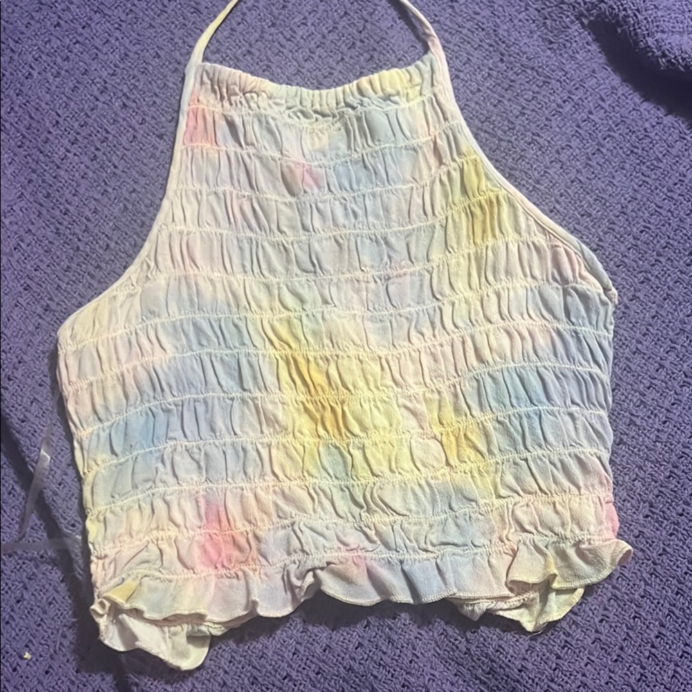 Multicolor Halter Top